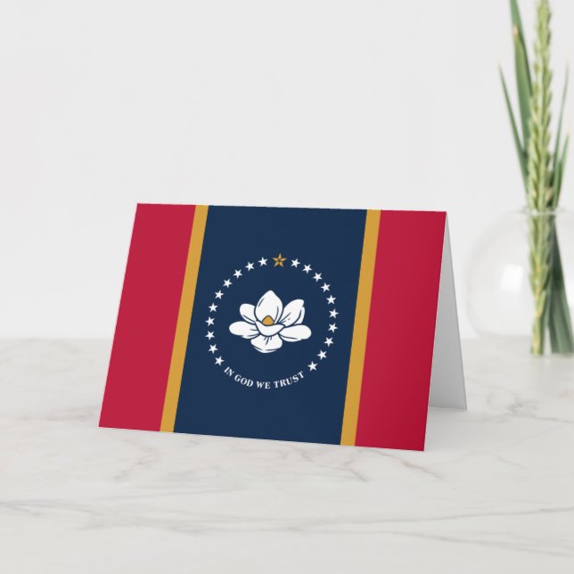 Carte Drapeau du Mississippi (Devant)