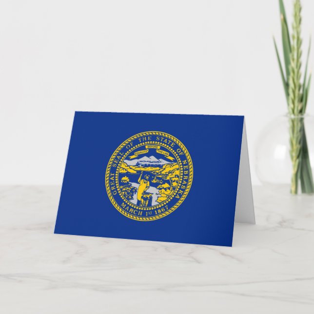 Carte Drapeau du Nebraska (Devant)