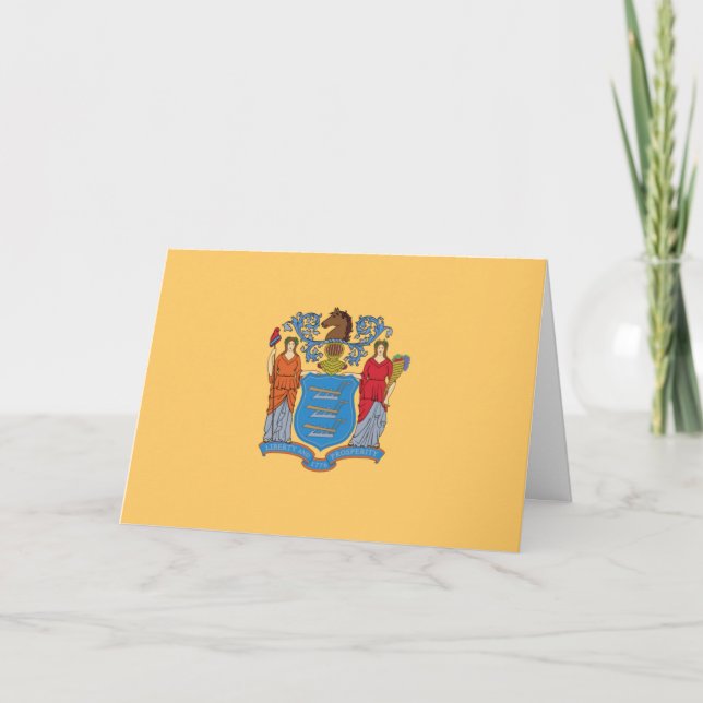Carte Drapeau du New Jersey (Devant)