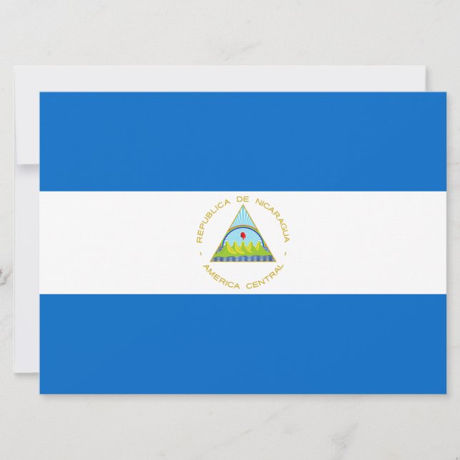 Carte Drapeau du Nicaragua (Devant)