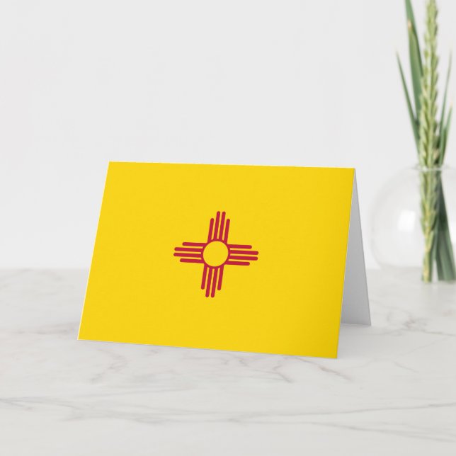Carte Drapeau du Nouveau-Mexique (États-Unis) (Devant)