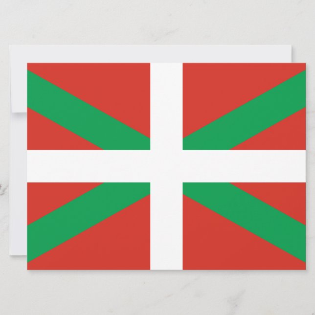 Carte Drapeau du Pays basque (Devant)