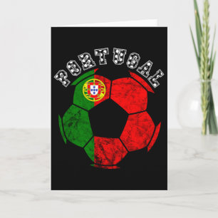 Carte Drapeau du Portugal Byll Joueur de football portug
