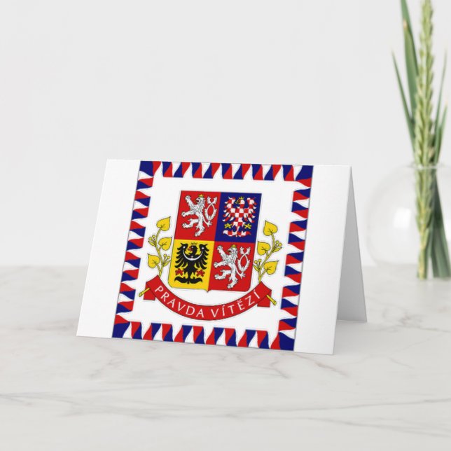 Carte Drapeau du président de la République tchèque (Devant)