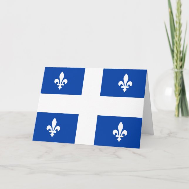 Carte Drapeau du Québec (Devant)