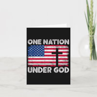 Drapeau d'une nation sous Dieu 4 juillet patriotiq