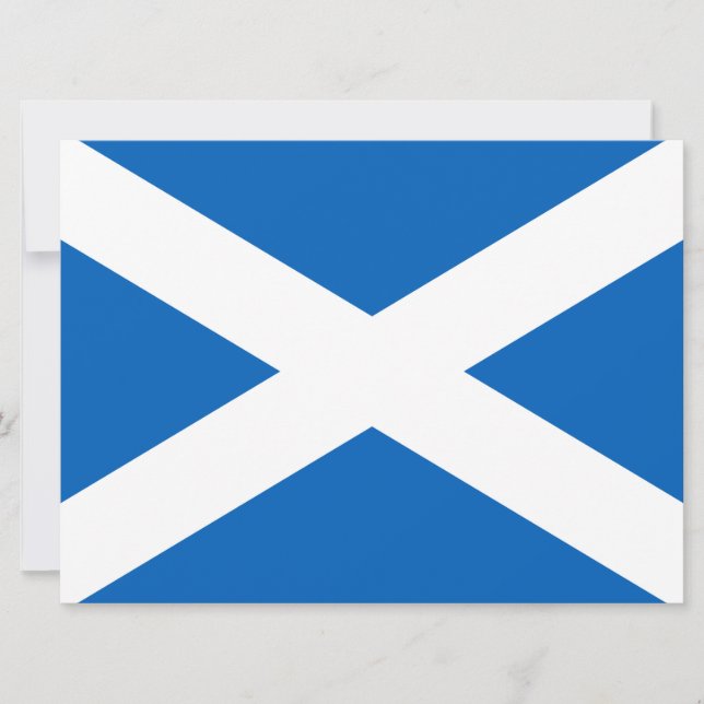 Carte Drapeau écossais (Saltire) (Drapeau écossais) (Devant)
