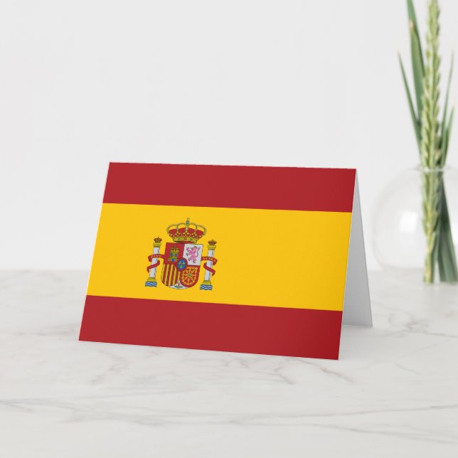 Carte drapeau Espagne (Devant)