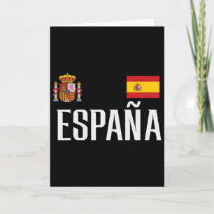Carte Drapeau Espagne Espana Footbyll Football Fan Homme