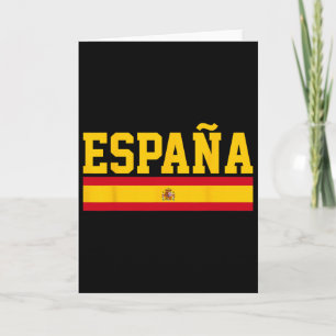 Carte Drapeau Espagne Espana Footbyll Sports Fan Souveni