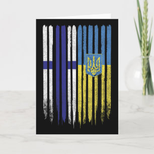 Carte Drapeau finlandais ukrainien Finlande Ukraine
