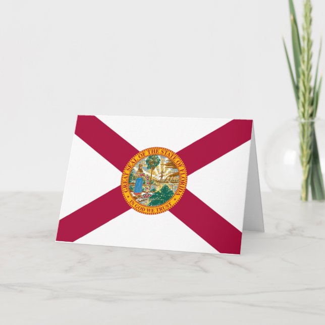 Carte Drapeau Floridien, Drapeau de la Floride (Devant)