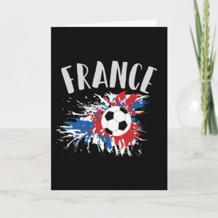 Carte Drapeau France de balle de football