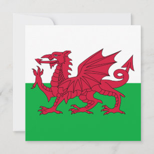 Carte Drapeau gallois (Pays de Galles) (Dragon gallois)