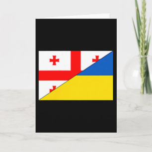 Carte Drapeau Géorgie Ukraine Fierté géorgienne ukrainie