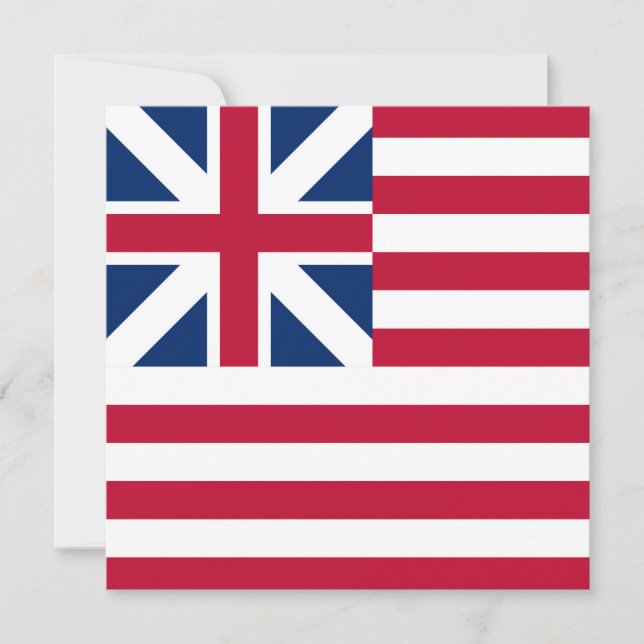 Carte Drapeau Grand Union des États-Unis (Devant)
