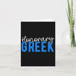 Carte Drapeau grec drôle honoraire Grèce Gréco-Américain