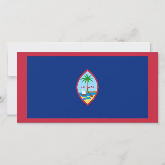 Carte Drapeau Guam (Devant)