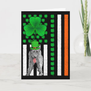 Carte Drapeau irlando-américain Chien lévrier irlandais