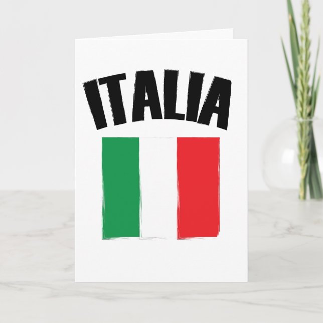 Carte Drapeau Italie (Devant)