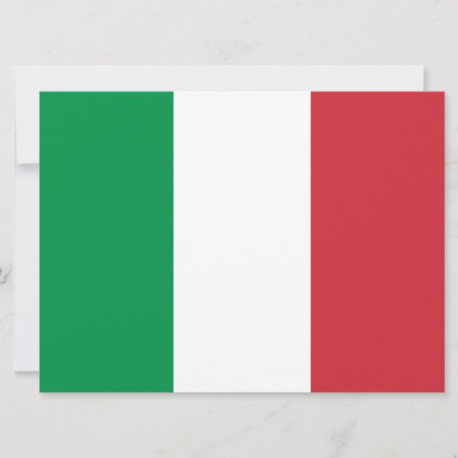 Carte Drapeau italien (Italie) (Devant)