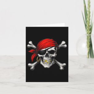 Carte Drapeau Jolly Roger Pirate Et Crâne Ossements De H