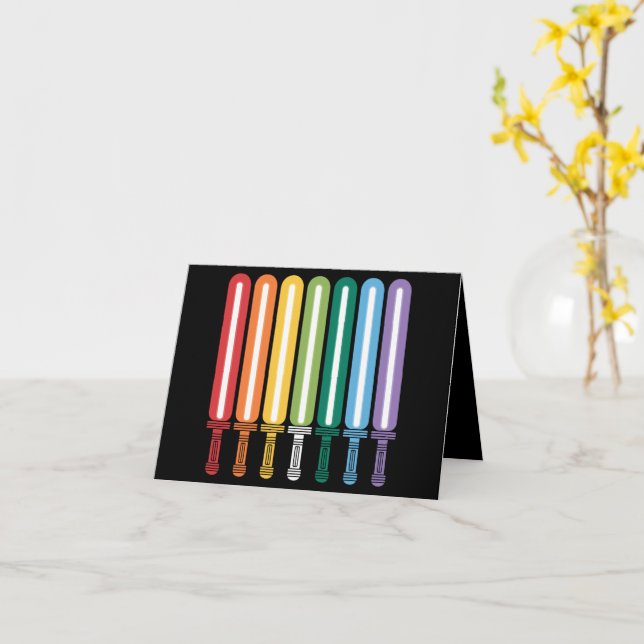 Carte Drapeau LGBT Fierté gay  (Fleur jaune)