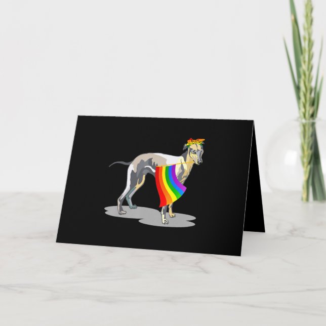 Carte Drapeau LGBT Fierté Gay Lesbienne Amoureux Cadeaux (Devant)
