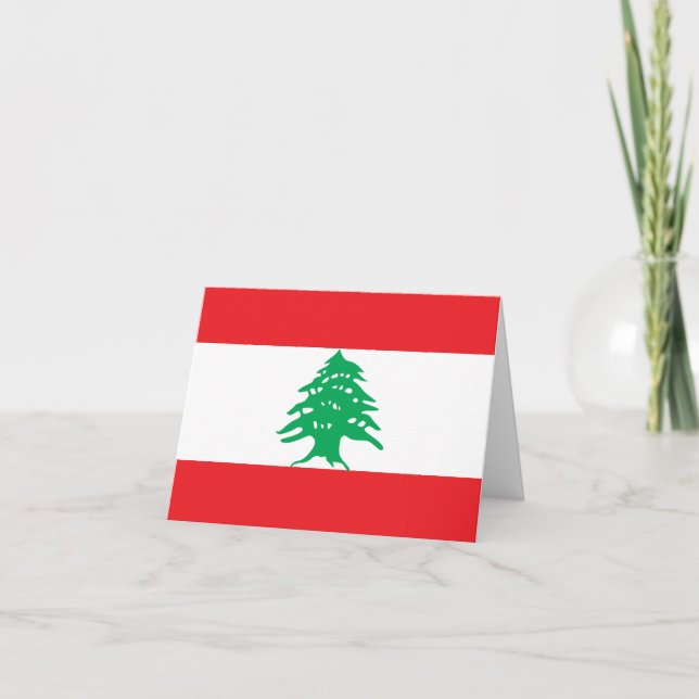 Carte Drapeau libanais (Devant)