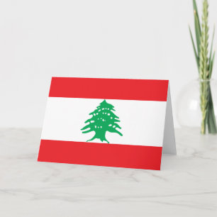 Carte Drapeau libanais (Drapeau libanais)
