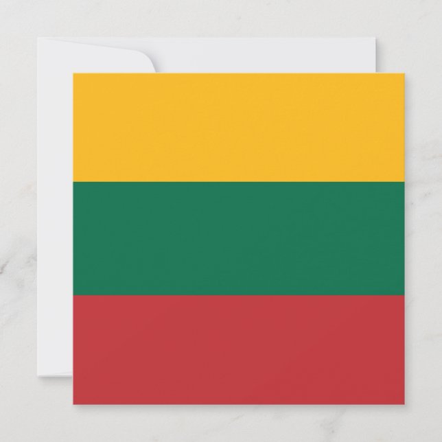 Carte Drapeau lituanien (Devant)