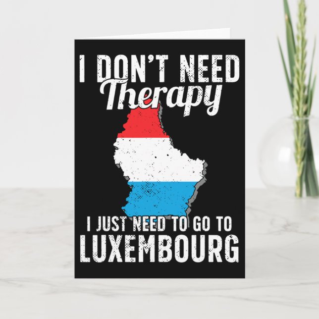 Carte Drapeau Luxembourg I Vacances Luxembourg  (Devant)