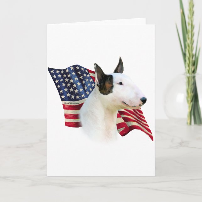 Carte Drapeau minier Bull Terrier (Devant)