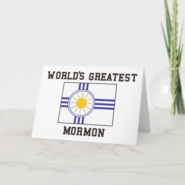Carte Drapeau mormon (Devant)