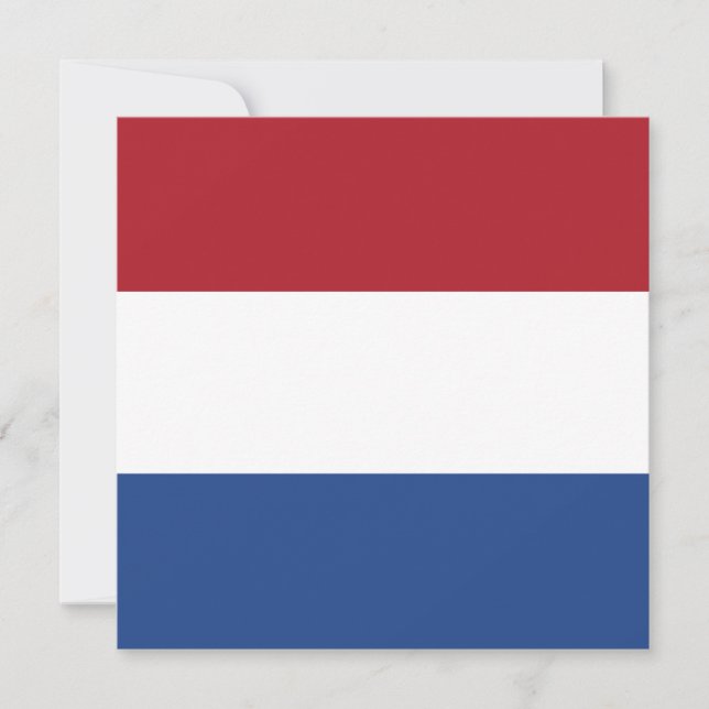 Carte Drapeau néerlandais (Devant)