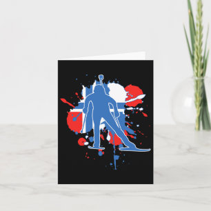 Carte Drapeau Norvège Biathlète - Biathlon Norvégien