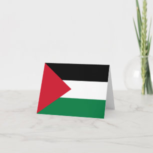 Carte Drapeau palestinien