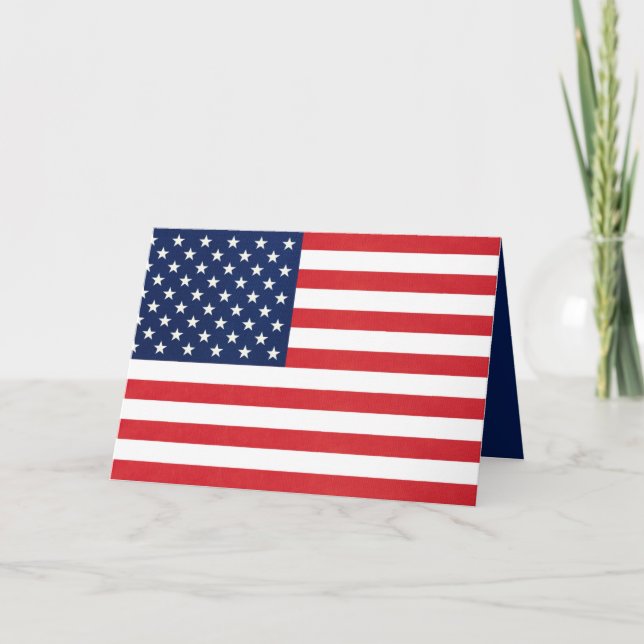Carte Drapeau patriotique américain (Devant)