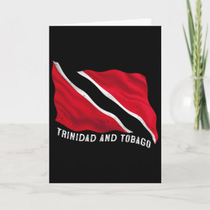 Carte Drapeau patriotique délabré de Trinité-et-Tobago e