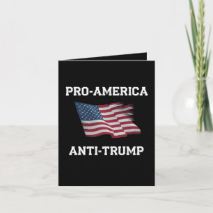 Carte Drapeau Pro America Anti Trump Vintage USA