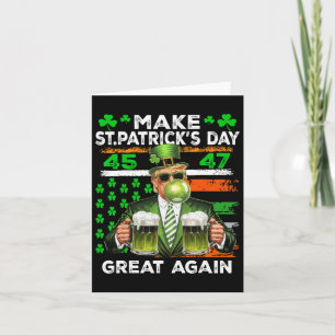 Carte Drapeau Rendre la Saint-Patrick Grande à nouveau D