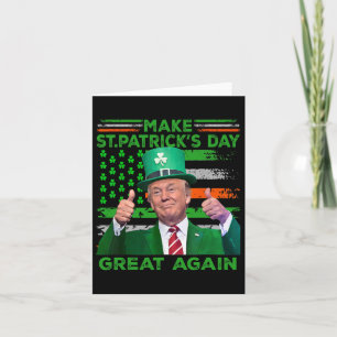 Carte Drapeau Rendre la Saint-Patrick Grande Encore Drôl