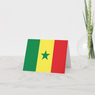 Carte Drapeau sénégalais