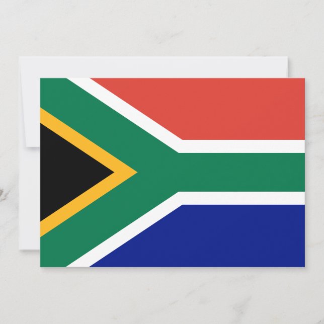 Carte Drapeau sud-africain (Devant)