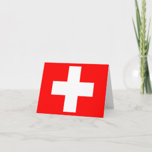 Carte Drapeau suisse