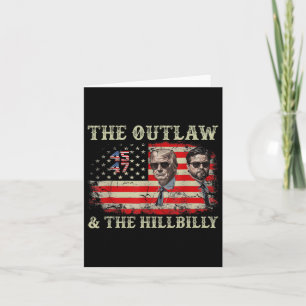 Carte Drapeau Trump 2024 Hors-la-loi Hillbilly J.d.vance
