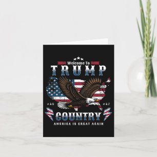 Carte Drapeau Trump américain Made Trump 45 47 T