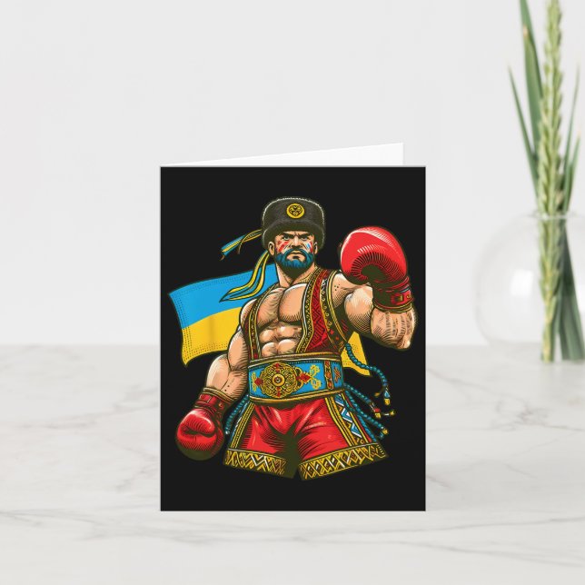 Carte Drapeau Ukraine Boxer Ukraine (Devant)