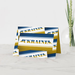 Carte Drapeau Ukraine, Oiseaux Nightingale Nationaux