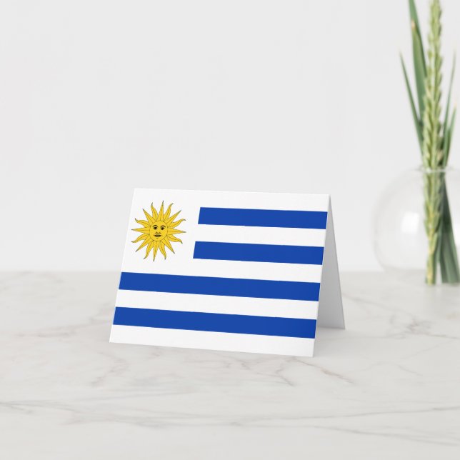 Carte Drapeau uruguayen (Devant)